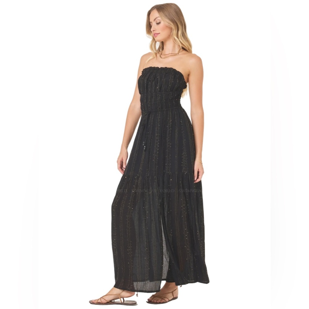 L*Space Nannai Magic Hour Dress in Black, Size XL - Picture 3 of 11